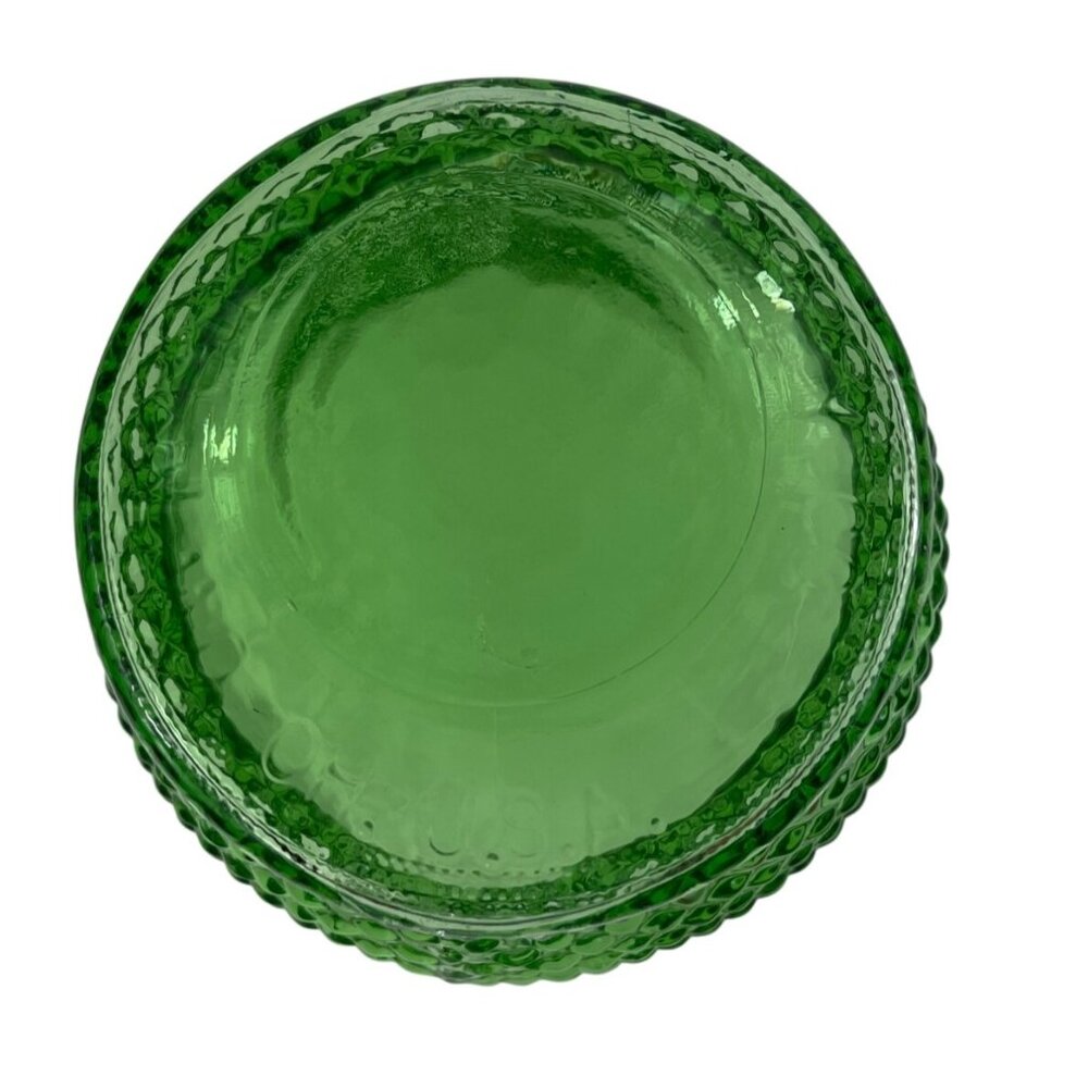 EO Brody Co 4" High Green Glass Vase Diamond Pattern - Picture 7 of 11